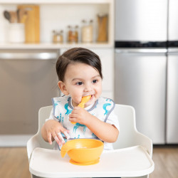 Bumkins Silicone First Feeding Set - Tangerine