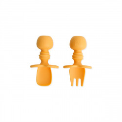 Bumkins Silicone Chewtensils - Tangerine