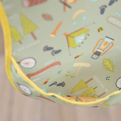 BUMKINS Super Bib 3pc Set - Happy