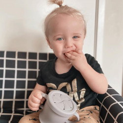Haakaa Silicone Sip-N-Snack Cup (250ml) - Rust