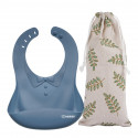 Haakaa SIlicone Bib - Bluestone