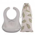 Haakaa SIlicone Bib - Suva Grey