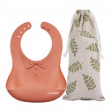 Haakaa SIlicone Bib - Rust