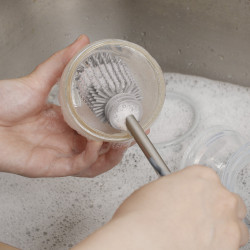 Haakaa Silicone Cleaning Brush Kit-Blush
