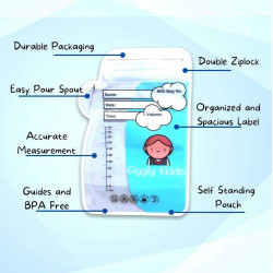 Giggly Kiddo Breastmilk Bags - 30cps (7oz)