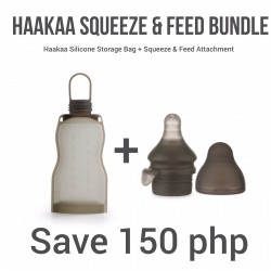 Haakaa Silicone Squeeze & Feed Attachment Set