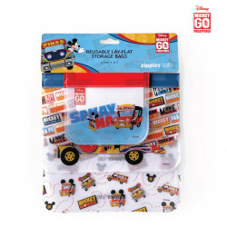 Zippies Mickey Jeepney Series 4-piece Reusable Storage Bag Set