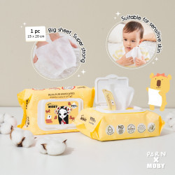 BABY MOBY WATER WIPES (with cover) - 80 Pulls
