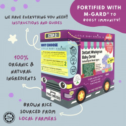 Gnubkins Premium Brown Rice and Non-GMO Beetroot Instant Cereal