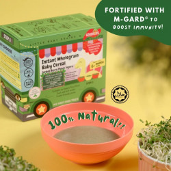 Gnubkins Premium Brown Rice and Organic Supergreens Instant Cereal