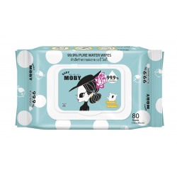 BABY MOBY WATER WIPES (with cover) - 80 Pulls