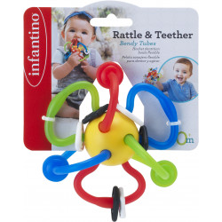 Infantino Rattle & Teether Bendy Tubes