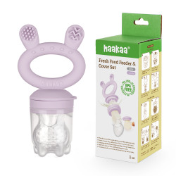 Haakaa Fresh Food Feeder and Cover Set - Lavender