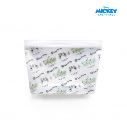 Zippies Lab Mickey Hello Green World Reusable Standup Bags (Set of 3
