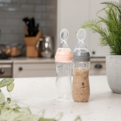 Haakaa Silicone Baby Food Dispensing Spoon (120ml) - Grey