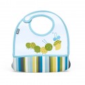 BUILT NY Baby Mess Mate Toddler Bib (2-pc set) - Baby Blue Stripe