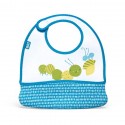 BUILT NY Baby Mess Mate Toddler Bib (2-pc set) - Dribble Dots Blue