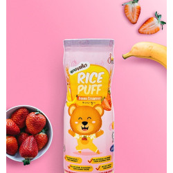 Natufoodies Rice Puffs - Banana Strawberry