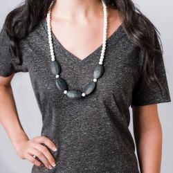 Nixi Teething Necklace / Sasso / Black