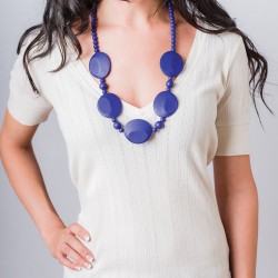 Nixi Teething Necklace / Pietra / Navy