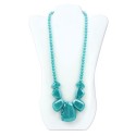 Nixi Teething Necklace / Rocca / Aquamarine