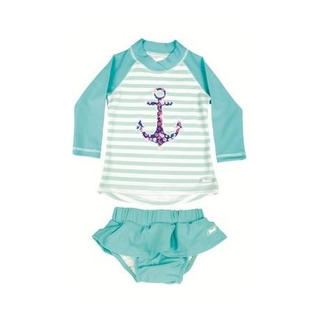Banz 2pc Longsleeve Swimsuit - Anchor