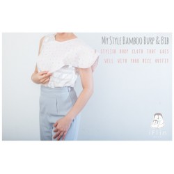 iFlin My Style Bamboo Burp & Bib Cloth (2pcs) - Pink