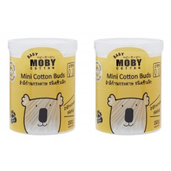 BABY MOBY MINI COTTON BUDS  - Set of 2 Packs
