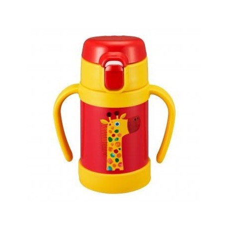 TIGER STAINLESS STRAW BOTTLE - GIRAFFE