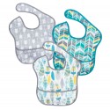 Bumkins Super Bib 3pc Set - Arrow Feather