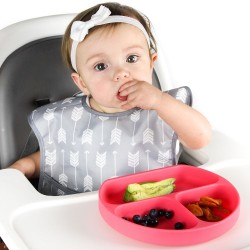 Bumkins Grip Dish  - Red