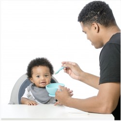 Bumkins Silicone First Feeding Set - Blue