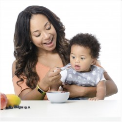 Bumkins Silicone First Feeding Set - Grey