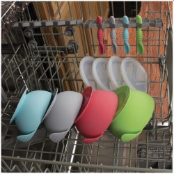 Bumkins Silicone First Feeding Set - Grey