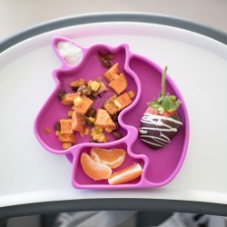 Bumkins Silicone Grip Dish - Unicorn