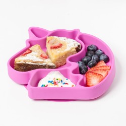 Bumkins Silicone Grip Dish - Unicorn