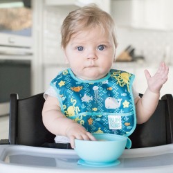 Bumkins Silicone First Feeding Set - Blue