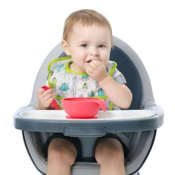 Bumkins Silicone First Feeding Set - Red