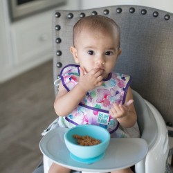 Bumkins Silicone First Feeding Set - Blue