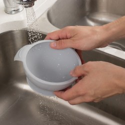Bumkins Silicone First Feeding Set - Grey