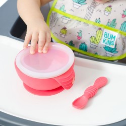 Bumkins Silicone First Feeding Set - Red