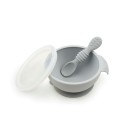 Bumkins Silicone First Feeding Set - Grey