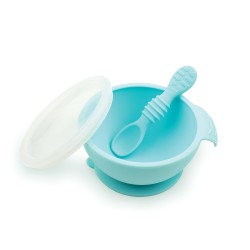 Bumkins Silicone First Feeding Set - Blue
