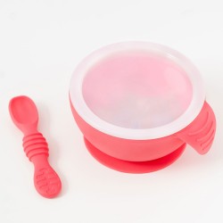 Bumkins Silicone First Feeding Set - Red