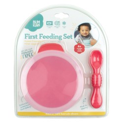 Bumkins Silicone First Feeding Set - Red