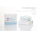 iFlin My Style Bamboo Bib & Burp Cloth (2pcs) - Blue
