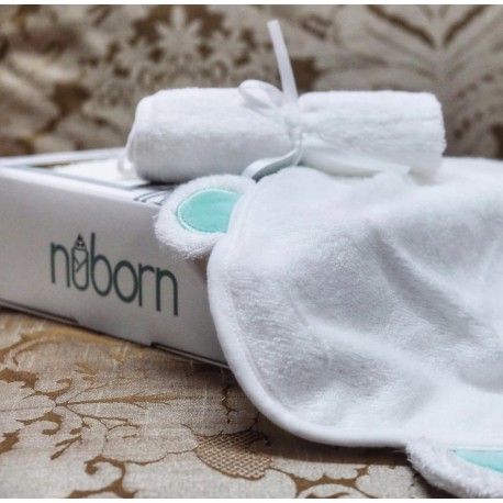 NUBORN HOODED TOWEL AND WASH CLOTH