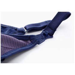 Mamaway Full Function Antibacterial Sports Breastfeeding Bra - Black/Purple