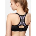 Mamaway Full Function Antibacterial Sports Breastfeeding Bra - Black/Grey